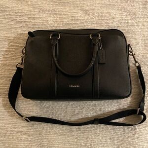 Coach Black Leather Men's Bag